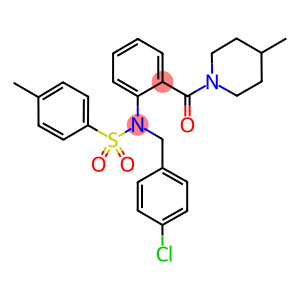 N-(4-chlorobenzyl)-4-methyl-N-{2-[(4-methyl-1-piperidinyl)carbonyl]phenyl}benzenesulfonamide