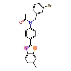 N-(3-bromobenzyl)-N-[4-(6-methyl-1,3-benzothiazol-2-yl)phenyl]acetamide