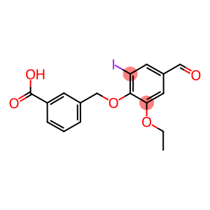 3-((2-乙氧基-4-甲酰基-6-碘苯氧基)甲基)苯甲酸