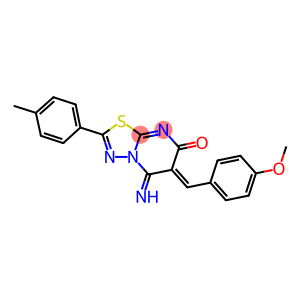 5-imino-6-(4-methoxybenzylidene)-2-(4-methylphenyl)-5,6-dihydro-7H-[1,3,4]thiadiazolo[3,2-a]pyrimidin-7-one