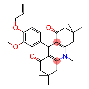 9-[4-(allyloxy)-3-methoxyphenyl]-3,3,6,6,10-pentamethyl-3,4,6,7,9,10-hexahydro-1,8(2H,5H)-acridinedione