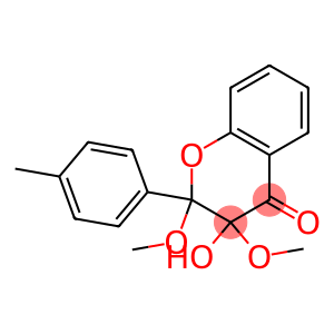 4H-1-Benzopyran-4-one,2,3-dihydro-3-hydroxy-2,3-dimethoxy-2-(4-methylphenyl)-