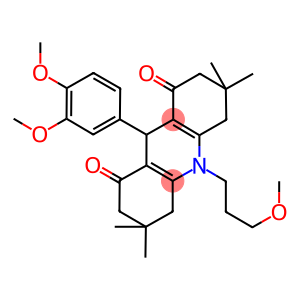 9-(3,4-dimethoxyphenyl)-10-(3-methoxypropyl)-3,3,6,6-tetramethyl-3,4,6,7,9,10-hexahydro-1,8(2H,5H)-acridinedione