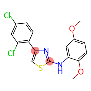 N-[4-(2,4-dichlorophenyl)-1,3-thiazol-2-yl]-N-(2,5-dimethoxyphenyl)amine