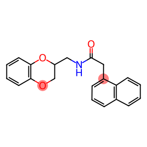 N-(2,3-dihydro-1,4-benzodioxin-2-ylmethyl)-2-(1-naphthyl)acetamide