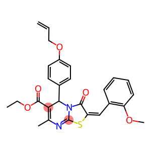 ethyl 5-[4-(allyloxy)phenyl]-2-(2-methoxybenzylidene)-7-methyl-3-oxo-2,3-dihydro-5H-[1,3]thiazolo[3,2-a]pyrimidine-6-carboxylate