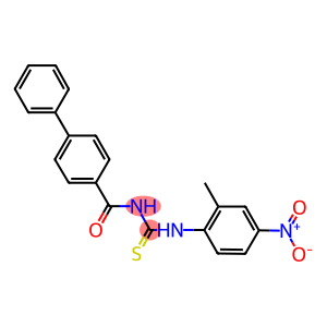 4-{[({4-nitro-2-methylanilino}carbothioyl)amino]carbonyl}-1,1'-biphenyl