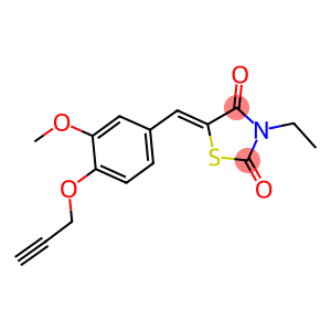 3-ethyl-5-[3-methoxy-4-(2-propynyloxy)benzylidene]-1,3-thiazolidine-2,4-dione