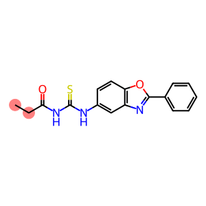 N-(2-phenyl-1,3-benzoxazol-5-yl)-N'-propionylthiourea