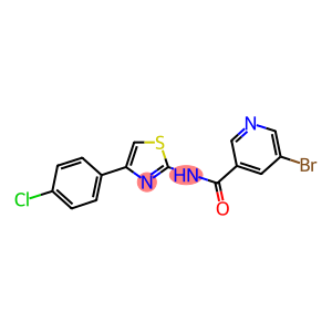 5-bromo-N-[4-(4-chlorophenyl)-1,3-thiazol-2-yl]nicotinamide