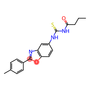 N-butyryl-N'-[2-(4-methylphenyl)-1,3-benzoxazol-5-yl]thiourea