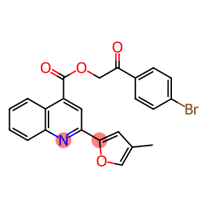 2-(4-bromophenyl)-2-oxoethyl 2-(4-methyl-2-furyl)-4-quinolinecarboxylate