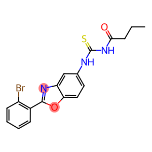 N-[2-(2-bromophenyl)-1,3-benzoxazol-5-yl]-N'-butyrylthiourea