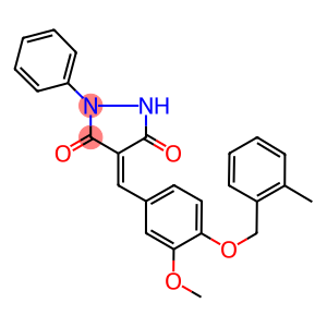 4-{3-methoxy-4-[(2-methylbenzyl)oxy]benzylidene}-1-phenyl-3,5-pyrazolidinedione