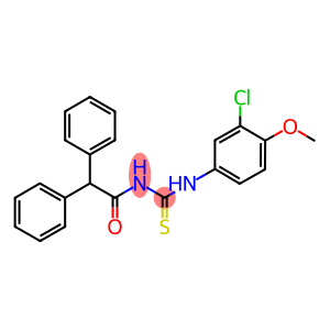 N-(3-chloro-4-methoxyphenyl)-N'-(diphenylacetyl)thiourea