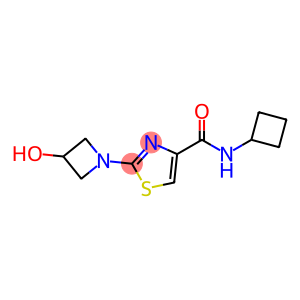 4-Thiazolecarboxamide,N-cyclobutyl-2-(3-hydroxy-1-azetidinyl)-(9CI)