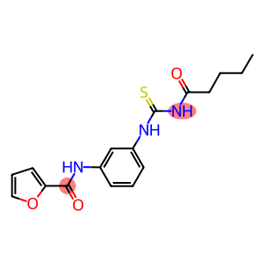 N-(3-{[(pentanoylamino)carbothioyl]amino}phenyl)-2-furamide