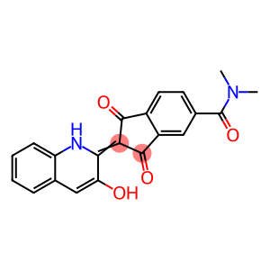 2-(3-hydroxy-2(1H)-quinolylidene)-N,N-dimethyl-1,3-dioxoindan-5-carboxamide