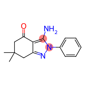 3-amino-6,6-dimethyl-2-phenyl-5,7-dihydroindazol-4-one