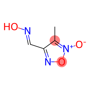 1,2,5-Oxadiazole-3-carboxaldehyde, 4-methyl-, oxime, 5-oxide, [C(E)]- (9CI)