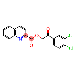 2-(3,4-dichlorophenyl)-2-oxoethyl quinoline-2-carboxylate