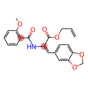 allyl 3-(1,3-benzodioxol-5-yl)-2-[(2-methoxybenzoyl)amino]acrylate