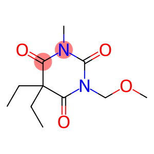 2,4,6(1H,3H,5H)-Pyrimidinetrione, 5,5-diethyl-1-(methoxymethyl)-3-methyl-