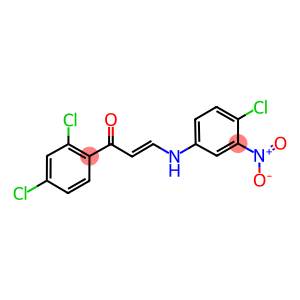 3-{4-chloro-3-nitroanilino}-1-(2,4-dichlorophenyl)-2-propen-1-one