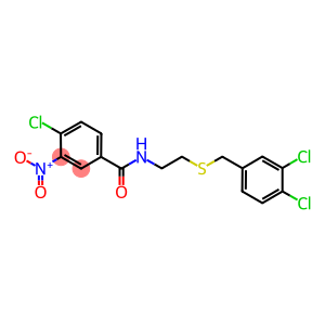 4-chloro-N-{2-[(3,4-dichlorobenzyl)sulfanyl]ethyl}-3-nitrobenzamide