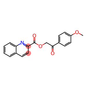 2-(4-methoxyphenyl)-2-oxoethyl quinoline-2-carboxylate