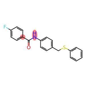 4-fluoro-N-{4-[(phenylsulfanyl)methyl]phenyl}benzamide