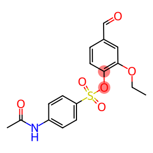 2-ethoxy-4-formylphenyl 4-(acetylamino)benzenesulfonate