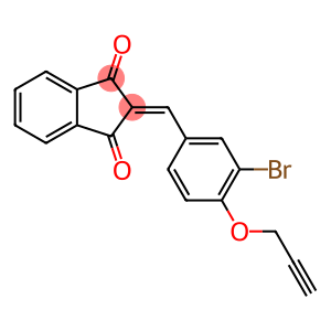2-[3-bromo-4-(2-propynyloxy)benzylidene]-1H-indene-1,3(2H)-dione