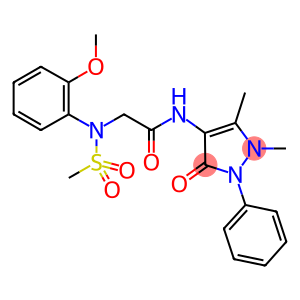 N-(1,5-dimethyl-3-oxo-2-phenyl-2,3-dihydro-1H-pyrazol-4-yl)-2-[2-methoxy(methylsulfonyl)anilino]acetamide