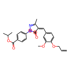 isopropyl 4-{4-[4-(allyloxy)-3-methoxybenzylidene]-3-methyl-5-oxo-4,5-dihydro-1H-pyrazol-1-yl}benzoate