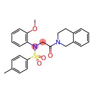 N-[2-(3,4-dihydroisoquinolin-2(1H)-yl)-2-oxoethyl]-N-(2-methoxyphenyl)-4-methylbenzenesulfonamide