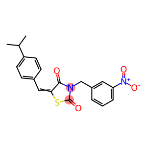 3-{3-nitrobenzyl}-5-(4-isopropylbenzylidene)-1,3-thiazolidine-2,4-dione