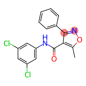 N-(3,5-dichlorophenyl)-5-methyl-3-phenyl-1,2-oxazole-4-carboxamide