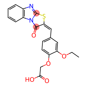 {2-ethoxy-4-[(3-oxo[1,3]thiazolo[3,2-a]benzimidazol-2(3H)-ylidene)methyl]phenoxy}acetic acid