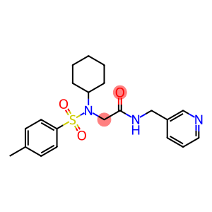 2-{cyclohexyl[(4-methylphenyl)sulfonyl]amino}-N-(3-pyridinylmethyl)acetamide