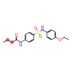 N-(4-{[(4-ethoxyphenyl)amino]sulfonyl}phenyl)butanamide