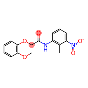 2-(2-methoxyphenoxy)-N-(2-methyl-3-nitrophenyl)acetamide