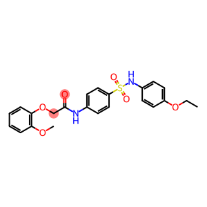 Acetamide, N-[4-[[(4-ethoxyphenyl)amino]sulfonyl]phenyl]-2-(2-methoxyphenoxy)-