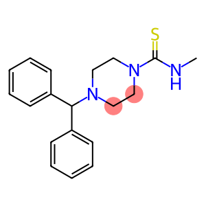 (4-(DIPHENYLMETHYL)PIPERAZINYL)(METHYLAMINO)METHANE-1-THIONE