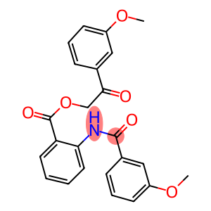 2-(3-methoxyphenyl)-2-oxoethyl 2-[(3-methoxybenzoyl)amino]benzoate