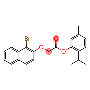 2-isopropyl-5-methylphenyl [(1-bromo-2-naphthyl)oxy]acetate