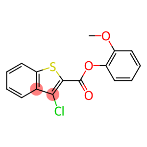 Benzo[b]thiophene-2-carboxylic acid, 3-chloro-, 2-methoxyphenyl ester