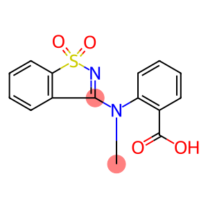 Benzoic acid, 2-[(1,1-dioxido-1,2-benzisothiazol-3-yl)methylamino]-