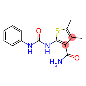 2-[(anilinocarbonyl)amino]-4,5-dimethyl-3-thiophenecarboxamide