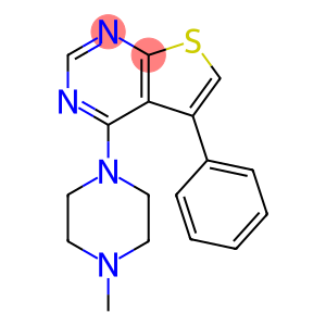 4-(4-methylpiperazin-1-yl)-5-phenylthieno[2,3-d]pyrimidine